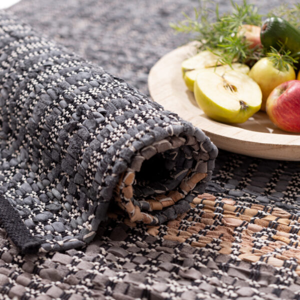 STRIPE ΧΑΛΑΚΙ 60x90cm ΔΕΡΜΑ ΓΚΡΙ ΜΠΕΖ 020503 - Image 2