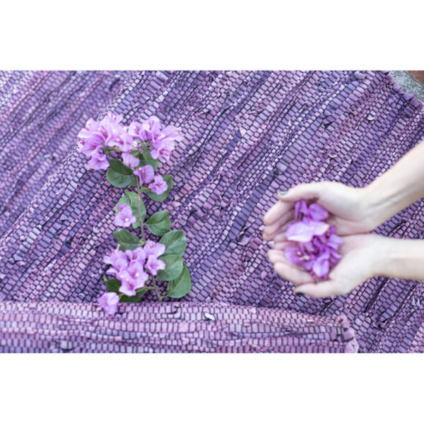 PLUM ΧΑΛΙ ΔΙΑΔΡΟΜΟΥ 70x150cm ΔΕΡΜΑ ΜΩΒ 020510 - Image 2