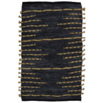 EDJE ΧΑΛΑΚΙ 60x90cm ΔΕΡΜΑ ΜΑΥΡΟ ΜΠΕΖ ΓΙΟΥΤΑ 020521