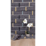 BOX ΧΑΛΙ ΔΙΑΔΡΟΜΟΥ 70x150cm ΒΑΜΒΑΚΙ ΜΠΛΕ ΜΠΕΖ 020538 - Image 2