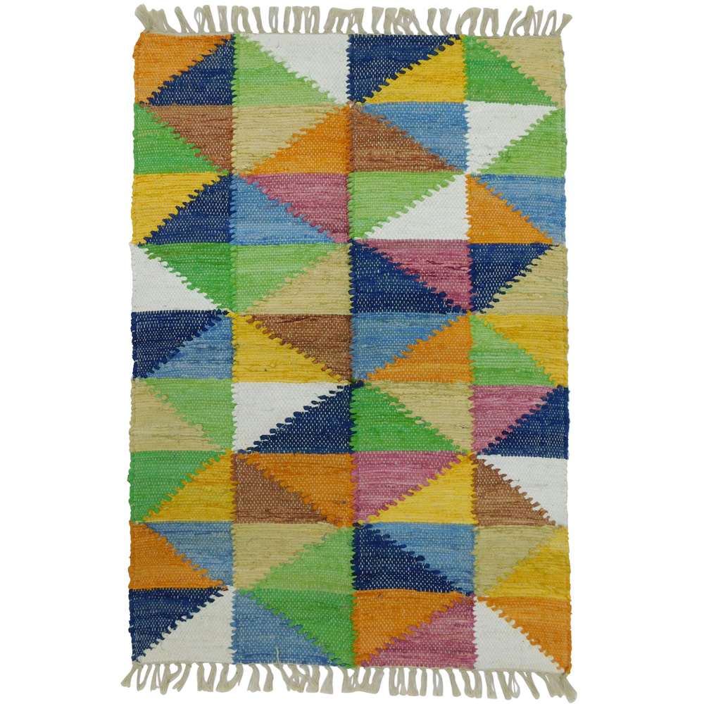 020541-j8UIt-first-_1 TRIGONAL ΧΑΛΑΚΙ 60x90cm ΒΑΜΒΑΚΙ ΠΟΛΥΧΡΩΜΟ 020541 - Image 1