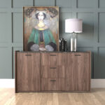 EAST LADY ΠΙΝΑΚΑΣ ΔΙΑΚΟΣΜΗΣΗΣ 80x100x5cm ΚΑΜΒΑΣ ΠΟΛΥΧΡΩΜΟ ΞΥΛΟ ΧΡΥΣΟ 020561 - Image 2