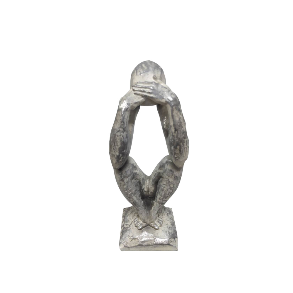 020704-tC3Rx-first-_1 PENSEI 1 ΔΙΑΚΟΣΜΗΤΙΚΗ ΦΙΓΟΥΡΑ 8x7x21cm POLYRESIN ΑΣΗΜΙ 020704 - Image 1