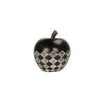 FRUIT BLACK 2 ΔΙΑΚΟΣΜΗΤΙΚΟ ΜΗΛΟ 12x12x13cm POLYRESIN ΜΑΥΡΟ ΛΕΥΚΟ 020751