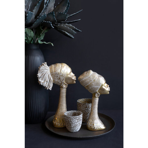 ABENI 4 ΔΙΑΚΟΣΜΗΤΙΚΗ ΦΙΓΟΥΡΑ 19x8x33cm POLYRESIN ΧΡΥΣΟ 020772 - Image 2