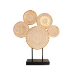 BLARE ΔΙΑΚΟΣΜΗΤΙΚΟ TOTEM 34x8x41cm POLYRESIN ΧΡΥΣΟ ΜΑΥΡΟ 020774