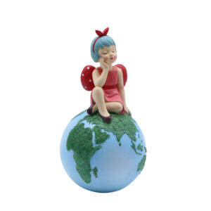TRAVEL GIRL ΔΙΑΚΟΣΜΗΤΙΚΗ ΦΙΓΟΥΡΑ 13x13x25cm POLYRESIN ΠΟΛΥΧΡΩΜΟ 020793