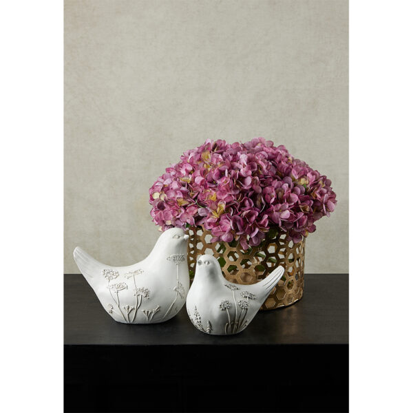 CALIS ΔΙΑΚΟΣΜΗΤΙΚΟ ΠΟΥΛΙ 22x13x17cm POLYRESIN ΛΕΥΚΟ ΜΠΕΖ 020889 - Image 2