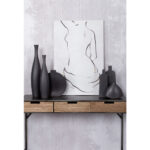 LUI ΒΑΖΟ 11x4x33cm ΚΕΡΑΜΙΚΟ ΑΝΘΡΑΚΙ ΜΑΤ 020910 - Image 2