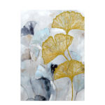 PALEN ΠΙΝΑΚΑΣ ΔΙΑΚΟΣΜΗΣΗΣ 70x100x3cm ΚΑΜΒΑΣ ΜΠΛΕ ΛΕΥΚΟ ΞΥΛΟ ΧΡΥΣΟ 021074