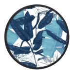 BLU ROUND ΠΙΝΑΚΑΣ ΔΙΑΚΟΣΜΗΣΗΣ 60x60x4cm ΚΑΜΒΑΣ ΜΠΛΕ ΛΕΥΚΟ ΞΥΛΟ ΜΑΥΡΟ 021106