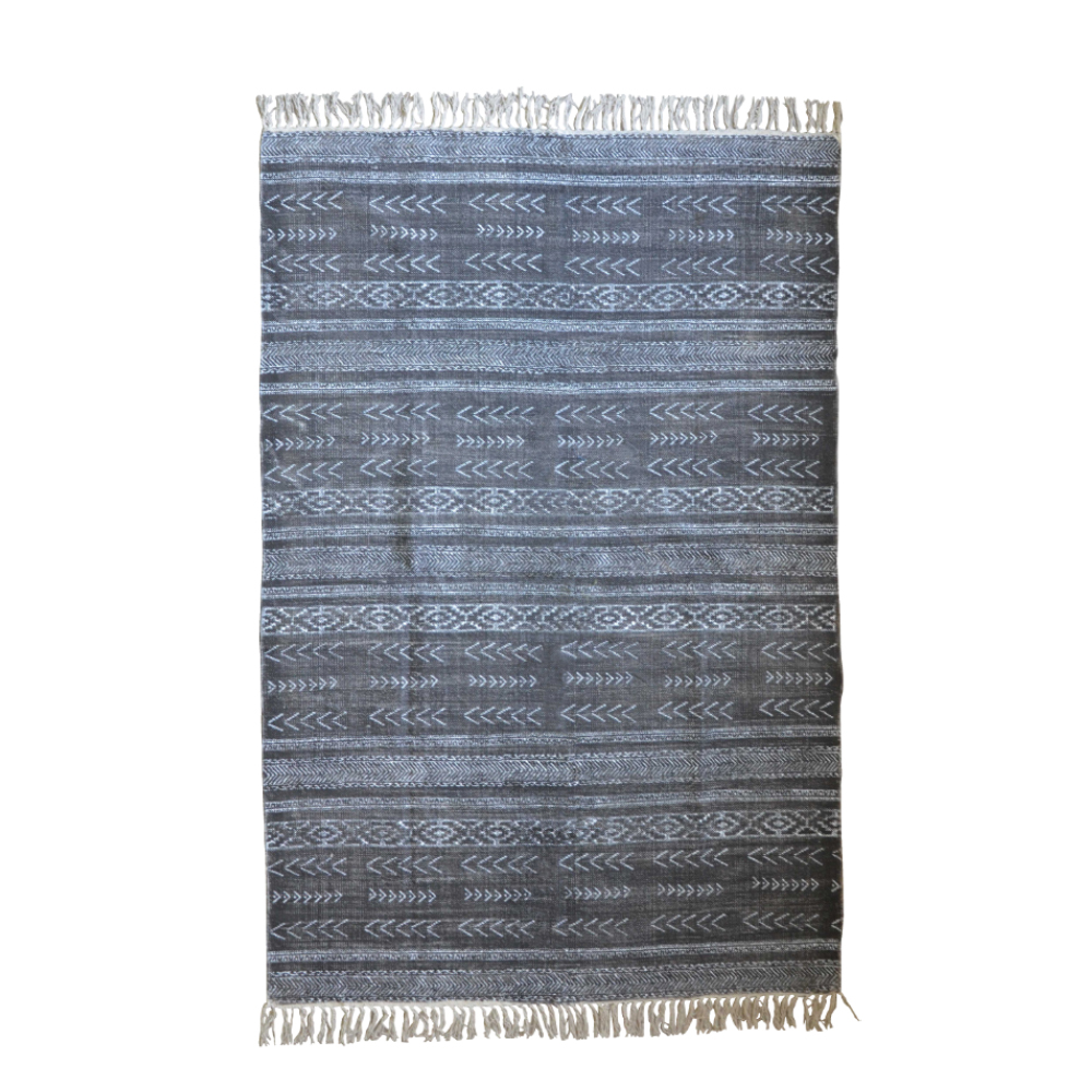 021449-59Rqd-first-_1 TECCATI DARK ΧΑΛΙ 120x190cm ΒΑΜΒΑΚΙ ΜΑΥΡΟ 021449 - Image 1