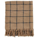 SAND ΡΙΧΤΑΡΙ ΔΙΑΚΟΣΜΗΤΙΚΟ 130x170cm ΒΑΜΒΑΚΙ CARAMEL ΜΑΥΡΟ POLYESTER 021573