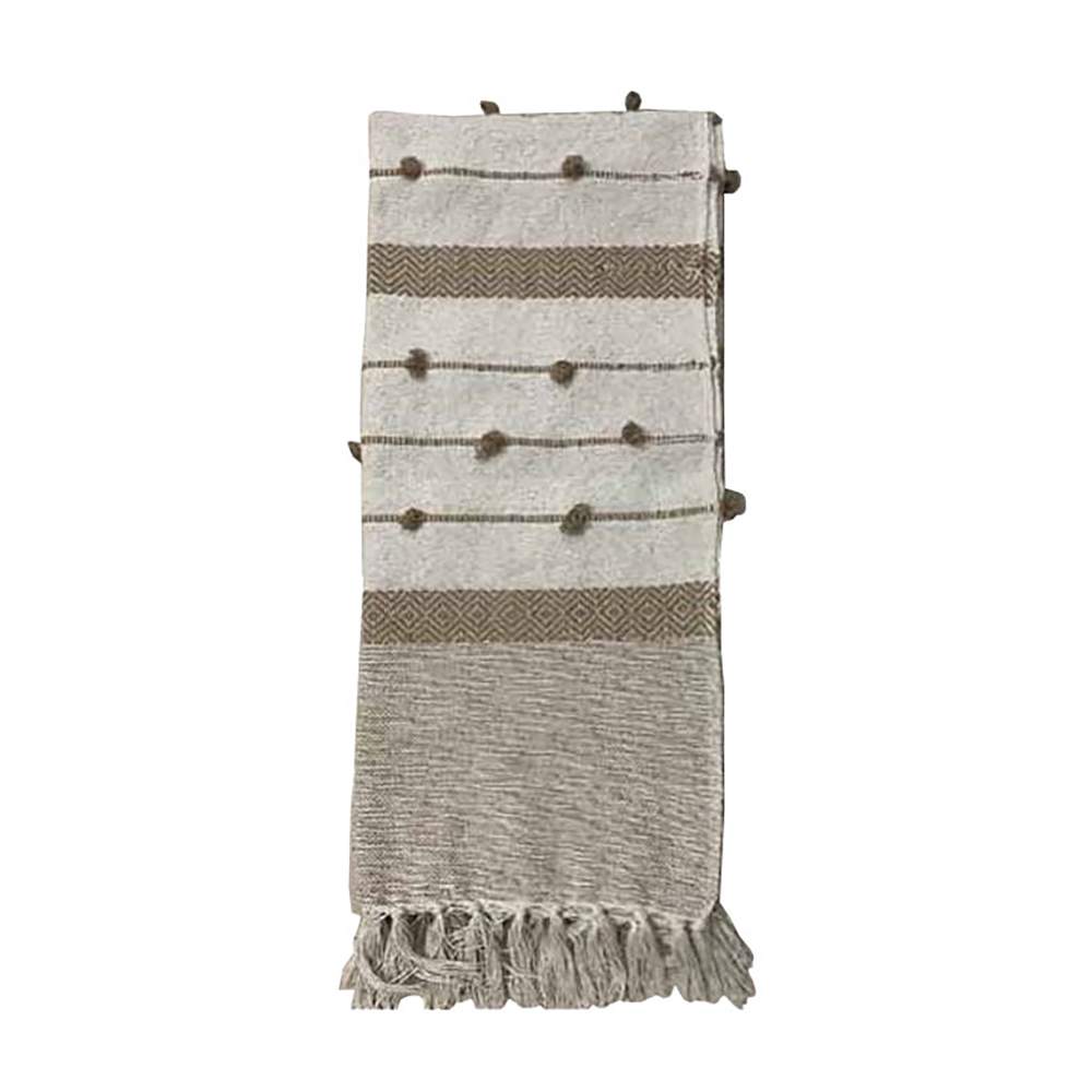 021649-Fvtdc-first-_1 SAND ΡΙΧΤΑΡΙ ΔΙΑΚΟΣΜΗΤΙΚΟ 125x150cm ΒΑΜΒΑΚΙ CARAMEL ΜΠΕΖ 021649 - Image 1