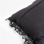 AL MANO ΔΙΑΚΟΣΜΗΤΙΚΟ ΜΑΞΙΛΑΡΙ 45x45x5cm ΒΑΜΒΑΚΙ ΜΑΥΡΟ POLYESTER 021670 - Image 4