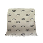 EYES WHITE ΡΙΧΤΑΡΙ ΔΙΑΚΟΣΜΗΤΙΚΟ 130x170cm ΒΑΜΒΑΚΙ ΛΕΥΚΟ ΜΑΥΡΟ 021787