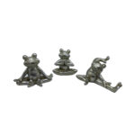 FROGGIES ΔΙΑΚΟΣΜΗΤΙΚΟ ΒΑΤΡΑΧΟΣ SET 3ΤΜΧ 16x8x11cm POLYRESIN ΑΣΗΜΙ 021864