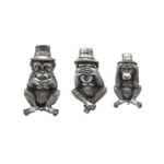 MONKIES ΔΙΑΚΟΣΜΗΤΙΚΟ ΜΑΪΜΟΥ SET 3ΤΜΧ 14x13x22cm POLYRESIN ΑΣΗΜΙ 021865