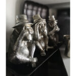 MONKIES ΔΙΑΚΟΣΜΗΤΙΚΟ ΜΑΪΜΟΥ SET 3ΤΜΧ 14x13x22cm POLYRESIN ΑΣΗΜΙ 021865 - Image 2