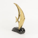 PEZ ΔΙΑΚΟΣΜΗΤΙΚΟ ΨΑΡΙ 25x7x32cm POLYRESIN ΧΡΥΣΟ ΜΑΥΡΟ 021869 - Image 2