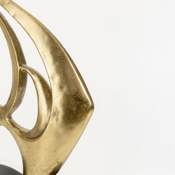 PEZ ΔΙΑΚΟΣΜΗΤΙΚΟ ΨΑΡΙ 25x7x32cm POLYRESIN ΧΡΥΣΟ ΜΑΥΡΟ 021869 - Image 3