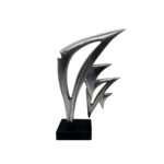 PEZ ΔΙΑΚΟΣΜΗΤΙΚΟ ΨΑΡΙ 23x8x24cm POLYRESIN ΑΣΗΜΙ ΜΑΥΡΟ 021870