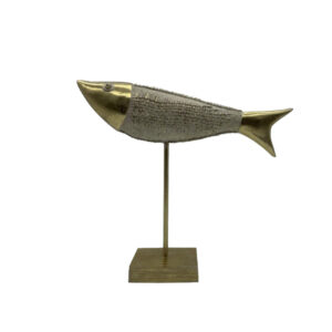 SAKANA ΔΙΑΚΟΣΜΗΤΙΚΟ ΨΑΡΙ 26x6x24cm POLYRESIN ΧΡΥΣΟ 021872
