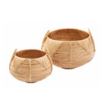 SIFIR ΚΑΛΑΘΙ 45x45x28cm RATTAN ΦΥΣΙΚΟ 022028