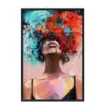 BENNADA ΠΙΝΑΚΑΣ ΔΙΑΚΟΣΜΗΣΗΣ 80x100x5cm ΚΑΜΒΑΣ ΠΟΛΥΧΡΩΜΟ ΞΥΛΟ ΜΑΥΡΟ 022106