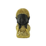 BABY BUDDHA ΔΙΑΚΟΣΜΗΤΙΚΟ ΒΟΥΔΑΣ 12x10x17cm POLYRESIN ΧΡΥΣΟ ΜΑΥΡΟ 022122