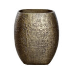 KALSU ΒΑΖΟ 19x10x24cm ΑΛΟΥΜΙΝΙΟ ΧΡΥΣΟ ΑΝΤΙΚΕ 022155