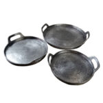 BATU ΔΙΣΚΟΣ SET 3ΤΜΧ 35x35x5cm ΑΛΟΥΜΙΝΙΟ ΑΣΗΜΙ ΑΝΤΙΚΕ 022186