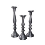 LUSAR ΚΗΡΟΠΗΓΙΟ SET 3ΤΜΧ 11x11x40cm ΑΛΟΥΜΙΝΙΟ ΑΣΗΜΙ ΑΝΤΙΚΕ 022222