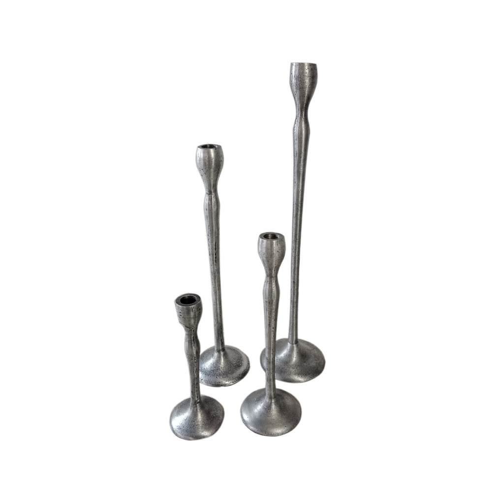 022236-dyQi9-first-_1 JOLIE ΚΗΡΟΠΗΓΙΟ SET 4ΤΜΧ 13x13x50cm ΑΛΟΥΜΙΝΙΟ ΑΣΗΜΙ ΑΝΤΙΚΕ 022236 - Image 1