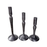 DEMEK ΚΗΡΟΠΗΓΙΟ SET 3ΤΜΧ 10x10x31cm ΑΛΟΥΜΙΝΙΟ ΑΣΗΜΙ ΑΝΤΙΚΕ 022249
