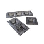 MARTIN ΜΠΩΛ SET 3ΤΜΧ 38x14x5cm ΑΛΟΥΜΙΝΙΟ ΑΣΗΜΙ ΑΝΤΙΚΕ 022267