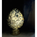 GOLDEN PINUS ΔΙΑΚΟΣΜΗΤΙΚΟ TOTEM 16x16x25cm POLYRESIN ΧΡΥΣΟ 022306 - Image 2