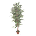 FICUS ΔΕΝΤΡΟ ΤΕΧΝΗΤΟ ΣΕ ΓΛΑΣΤΡΑ 170cm POLYESTER ΠΡΑΣΙΝΟ PE/PP 022408