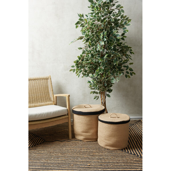 FICUS ΔΕΝΤΡΟ ΤΕΧΝΗΤΟ ΣΕ ΓΛΑΣΤΡΑ 170cm POLYESTER ΠΡΑΣΙΝΟ PE/PP 022408 - Image 3
