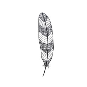 FEATHER ΔΙΑΚΟΣΜΗΤΙΚΟ ΤΟΙΧΟΥ 22x2x97cm ΜΕΤΑΛΛΟ ΜΑΥΡΟ 022485