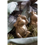 GRENOUILLE ΔΙΑΚΟΣΜΗΤΙΚΟ ΒΑΤΡΑΧΟΣ 12x10x23cm POLYRESIN ΧΡΥΣΟ 022495 - Image 4