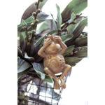 GRENOUILLE ΔΙΑΚΟΣΜΗΤΙΚΟ ΒΑΤΡΑΧΟΣ 12x10x23cm POLYRESIN ΧΡΥΣΟ 022495 - Image 5