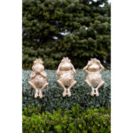 GRENOUILLE ΔΙΑΚΟΣΜΗΤΙΚΟ ΒΑΤΡΑΧΟΣ 11x10x23cm POLYRESIN ΧΡΥΣΟ 022496 - Image 2