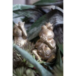 GRENOUILLE ΔΙΑΚΟΣΜΗΤΙΚΟ ΒΑΤΡΑΧΟΣ 11x10x23cm POLYRESIN ΧΡΥΣΟ 022497 - Image 4