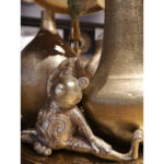 YOGA FROG ΔΙΑΚΟΣΜΗΤΙΚΟ ΒΑΤΡΑΧΟΣ 26x12x19cm POLYRESIN ΧΡΥΣΟ 022498 - Image 2