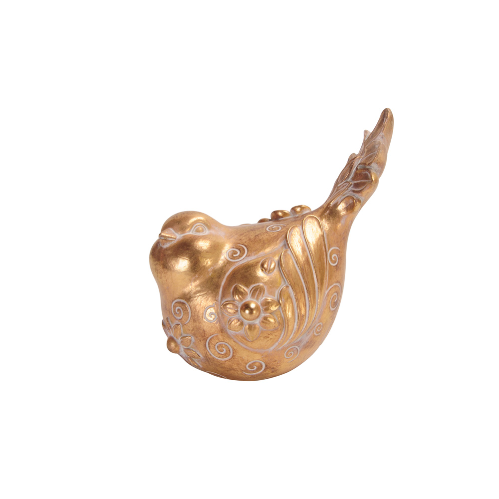 022502-lrrTU-first-_1 HOOPOE ΔΙΑΚΟΣΜΗΤΙΚΟ ΠΟΥΛΙ 12x11x17cm POLYRESIN ΧΡΥΣΟ 022502 - Image 1