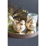 HOOPOE ΔΙΑΚΟΣΜΗΤΙΚΟ ΠΟΥΛΙ 12x11x17cm POLYRESIN ΧΡΥΣΟ 022502 - Image 4
