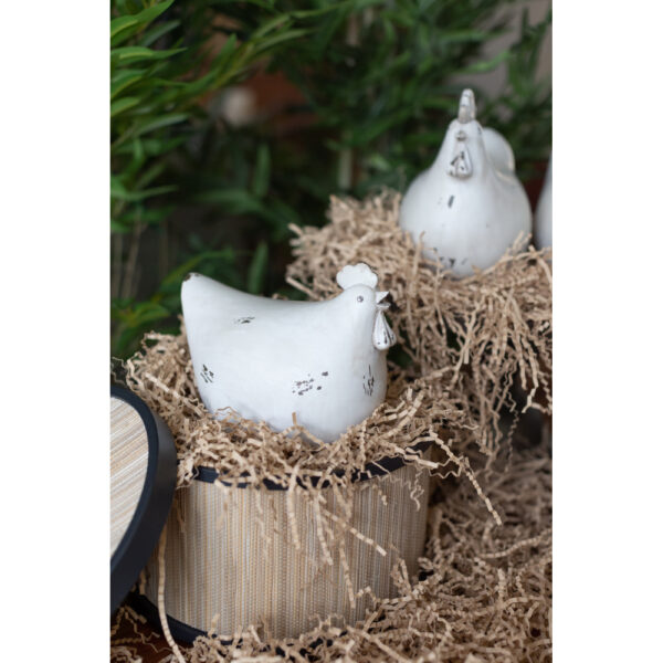 GALINHA ΔΙΑΚΟΣΜΗΤΙΚΟ ΚΟΤΑ 19x12x15cm POLYRESIN ΜΠΕΖ 022509 - Image 2