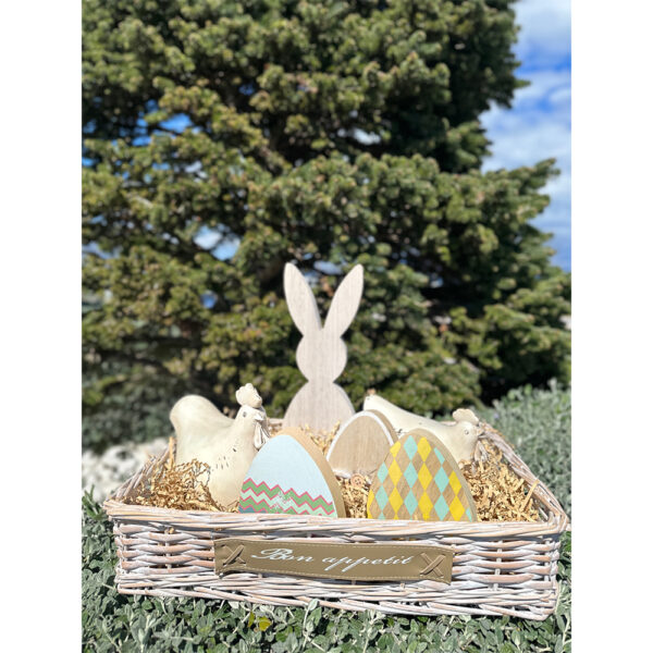 GALINHA ΔΙΑΚΟΣΜΗΤΙΚΟ ΚΟΤΑ 19x12x15cm POLYRESIN ΜΠΕΖ 022509 - Image 3