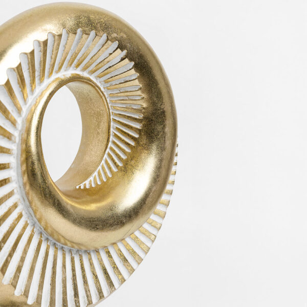 ESPIRAL ΔΙΑΚΟΣΜΗΤΙΚΟ TOTEM 23x8x35cm POLYRESIN ΧΡΥΣΟ ΜΑΥΡΟ 022510 - Image 4